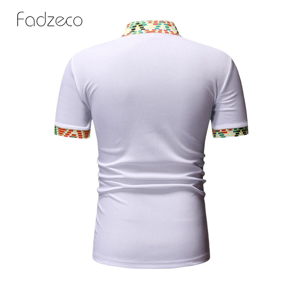 Fadzeco 2019 африканская рубашка для мужчин с принтом слона контрастная цветная