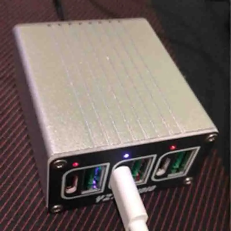 Автомобильное зарядное устройство с 6 портами USB Type C 12 В 15 24 в пост.