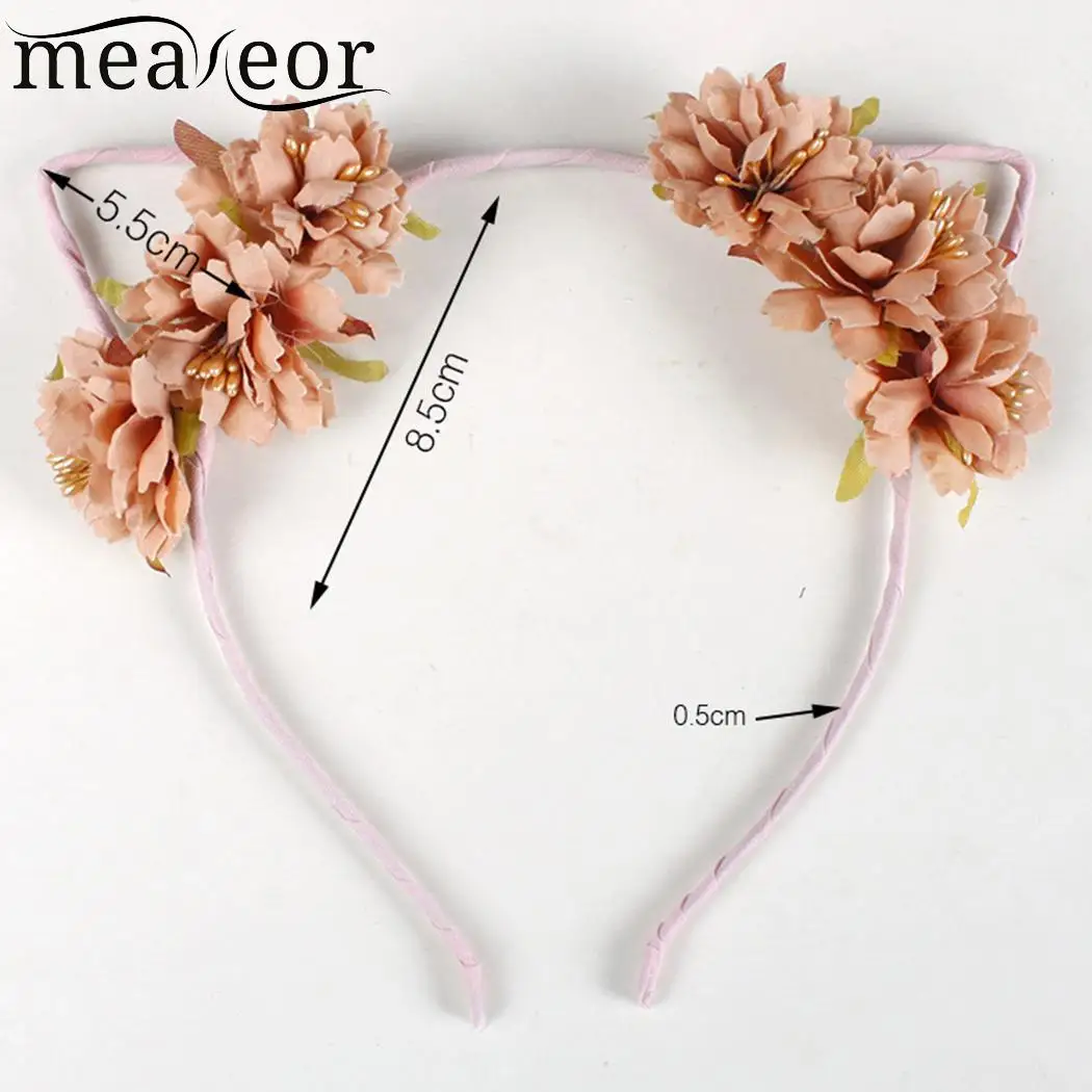 Волосы кошки девушки моделирование 23 уши головной убор Милая повязка 8 г обруч