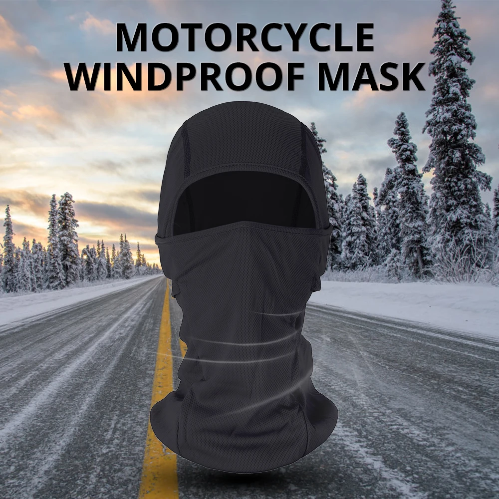 Маска мотоциклетная HEROBIKER Балаклава теплая ветрозащитная дышащая для езды на