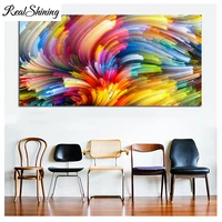 full squareround diamond painting colorful abstract art patterns bead embroidery 5d diamond mosaic diy picture clouds fs5694