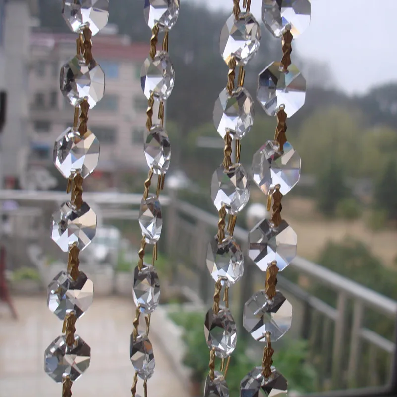 Ослепительные стеклянные хрустальные Восьмиугольные бусины + пряжки в виде