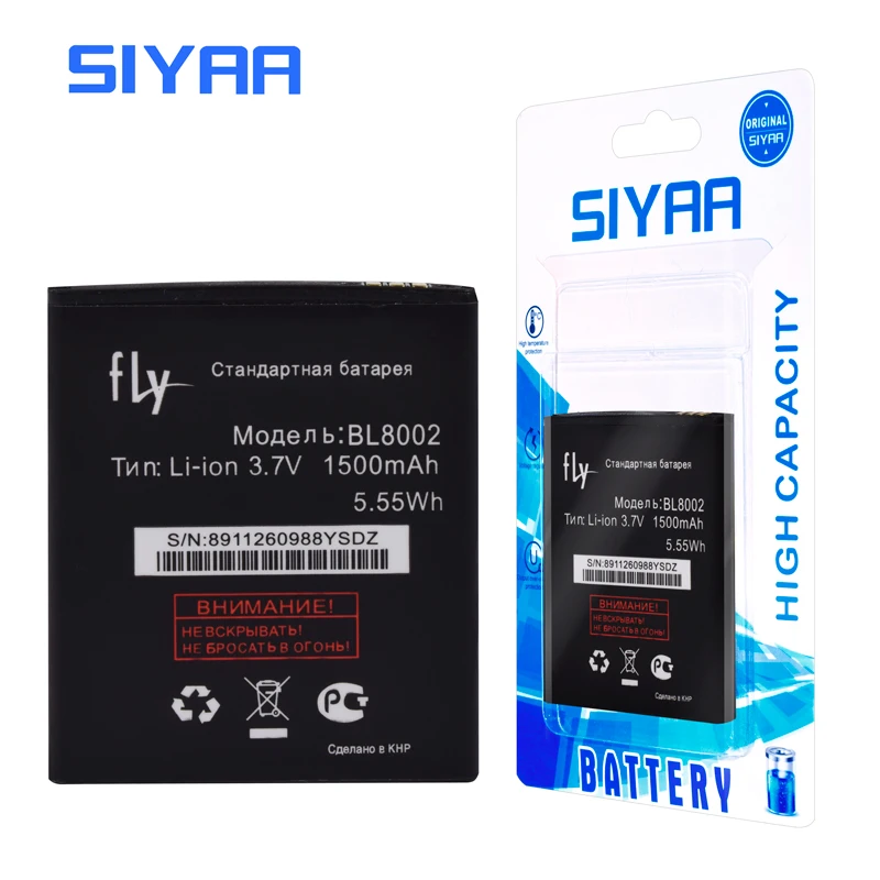 SIYAA BL8002 BL3819 BL3807 BL4253 Батарея для Fly IQ4490I IQ4514 IQ454 IQ443 IQ 4490I 4514 454 443 мобильный телефон