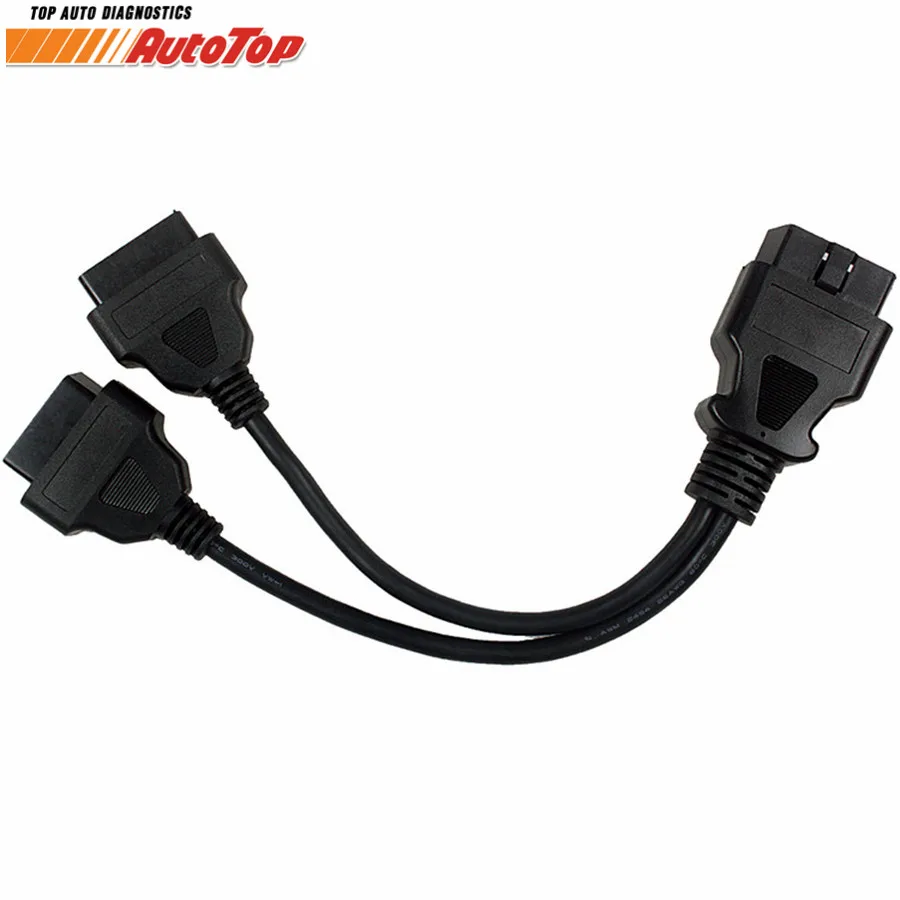Лучший диагностический кабель OBD 2 ODB2 1-2 16 Pin 1 штекер на гнездо Y Удлинительный OBD2