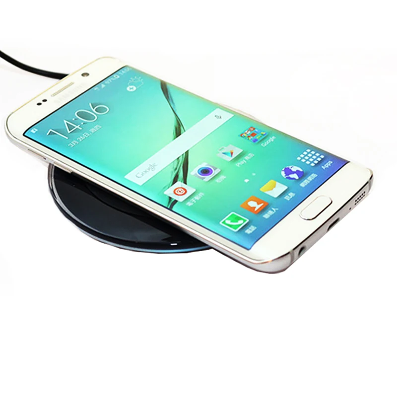 Original Samsung 5V/2A QI Wireless Charger Adapter Charge Pad For Galaxy S6 S7 Edge S10 S9 Plus Note 5 iphone 8 plus X XS XR MAX