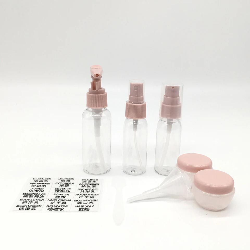 9 шт. пустые пластиковые дорожные Бутылочки для косметики набор контейнеров