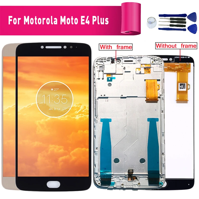 ЖК-дисплей 5 дюйма для Motorola Moto E4 Plus XT1770 XT1771 XT1772 XT1773 + дигитайзер сенсорного экрана с