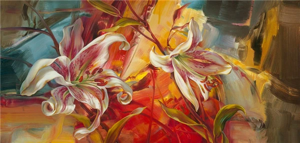 Набор для вышивания крестиком с бриллиантовым рисунком, полным камнями, вышивкой цветка лилии, украшением для дома в виде мозаики.