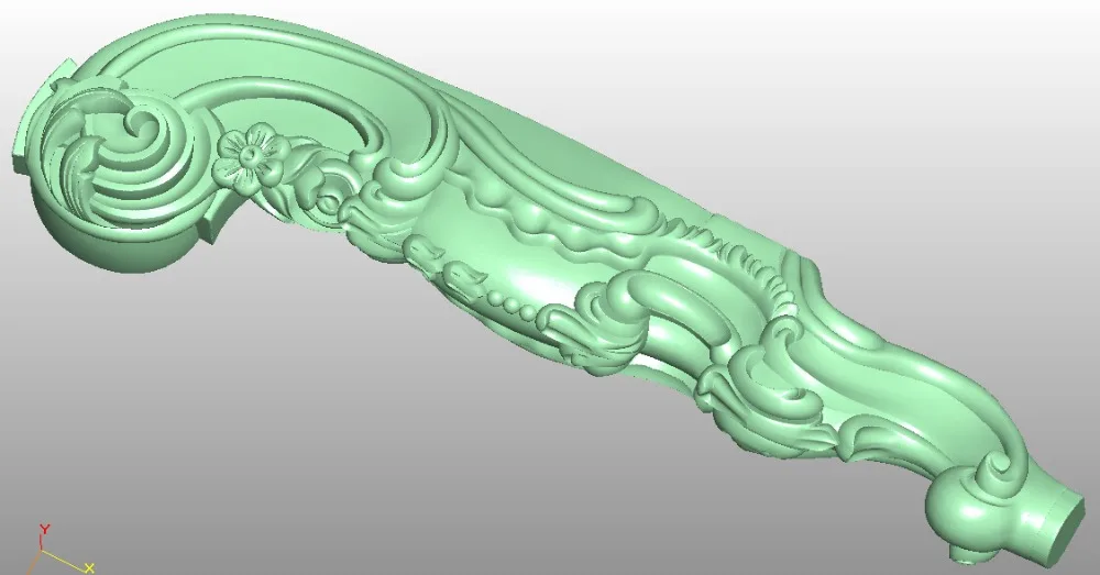 

3D model STL format file for cnc router engraving furniture sofa cabinet chair leg pattern Artcam 683