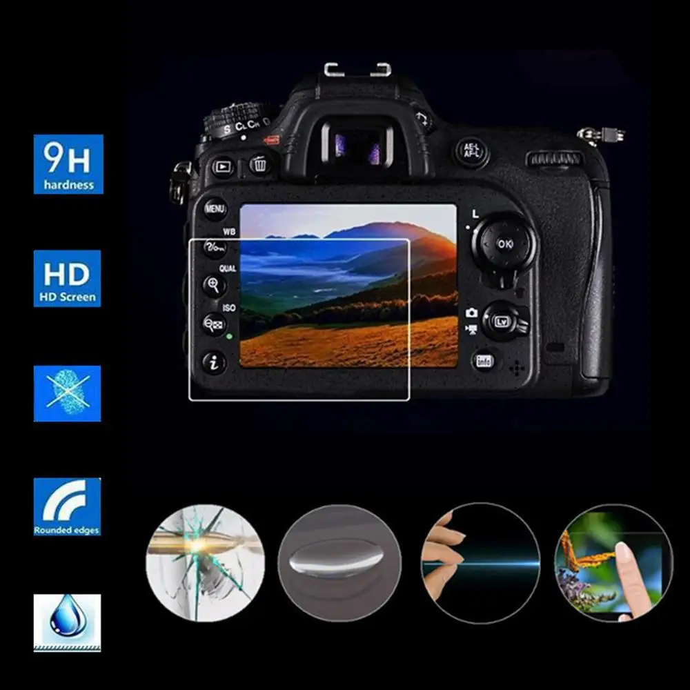 Лучшая защитная пленка для ЖК экрана из закаленного стекла Sony A5000/A6000 A7 II|Защита