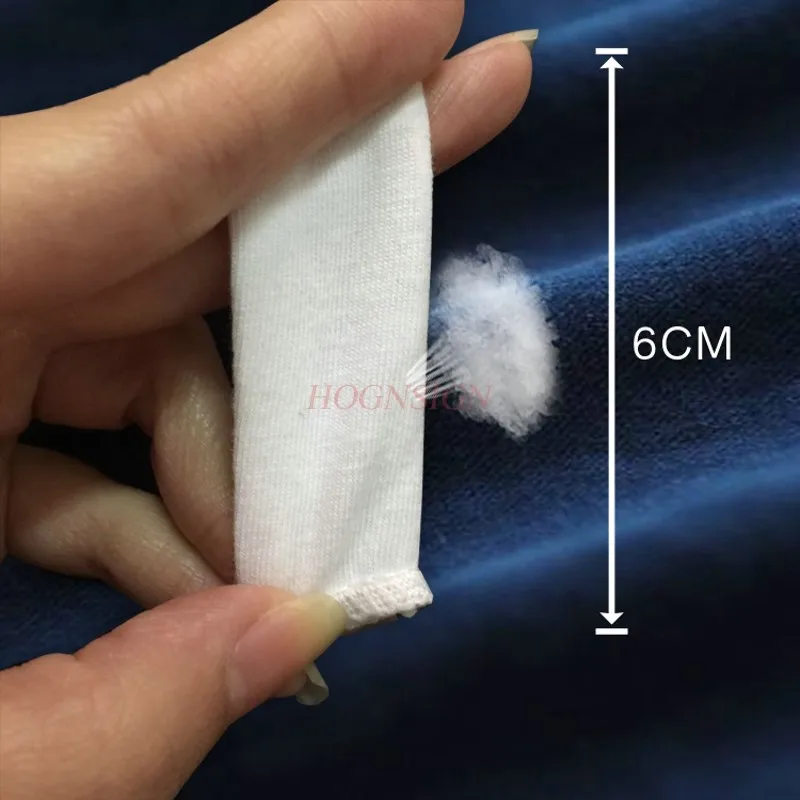 200pcs Cotton cloth protective industrial labor insurance thick wear-resistant thin finger sets white breathable sweat-proof