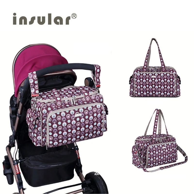 

Insular Large Baby Organizer Nappy Bags Maternity Bags For Mom Baby Cart Pocket Stroller Diaper Handbag Bolsa Maternidade Bag