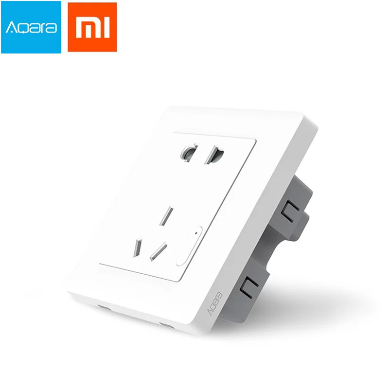 Оригинальный умный дом Xiaomi Aqara свет управление ZiGBee настенный выключатель розетка