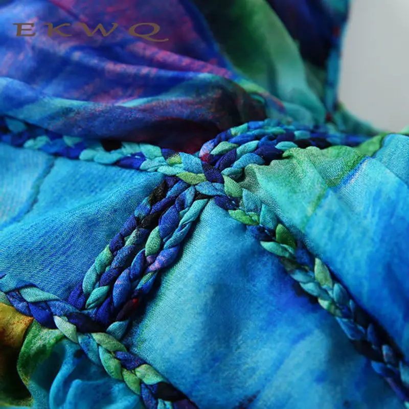 Женское элегантное платье в стиле бохо 2017 летнее Стильное женское длинное