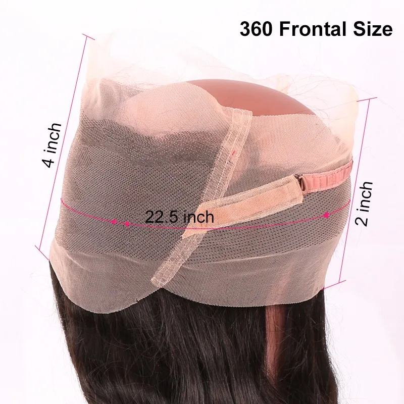 Предварительно Сорвал 360 Кружева Фронтальной Закрытие перуанский Девы Волос прямой Натуральных волос