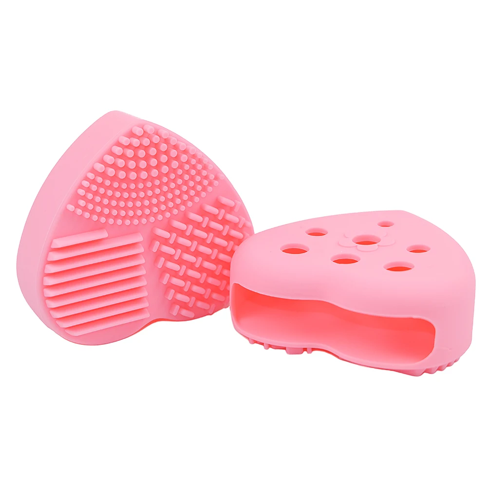 Силиконовая щетка для очистки яиц в форме сердца 1 шт. мытья кистей макияжа