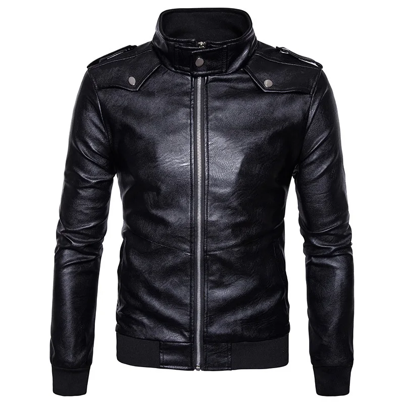 Новая мотоциклетная обувь куртка Весте Cuir Homme 2018 Мода мужская зимняя из