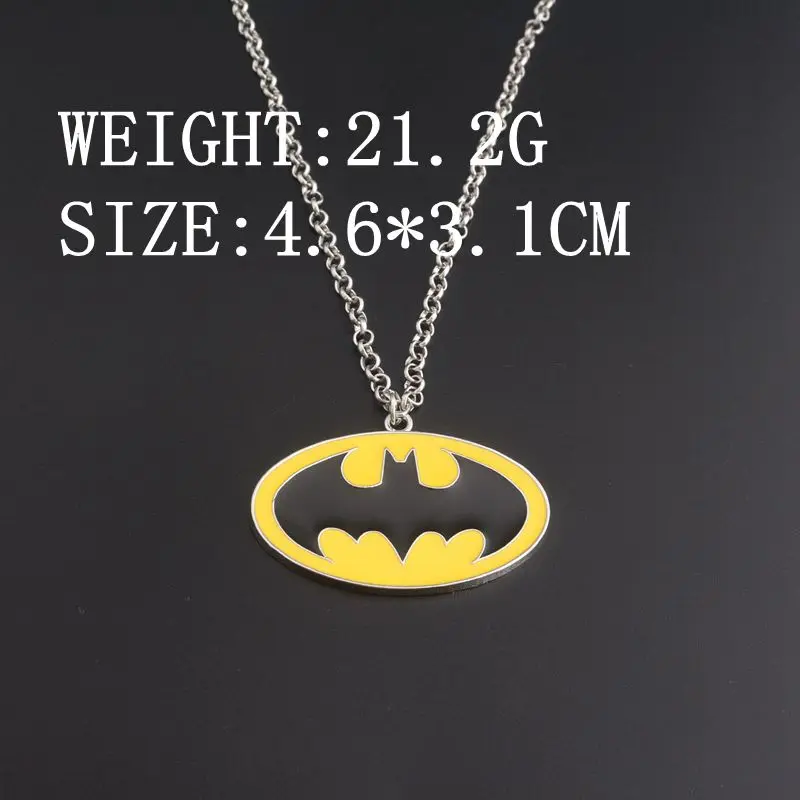 Супер герой Бэтмен логотип ожерелье кино и телевидения периферийных Ювелирные