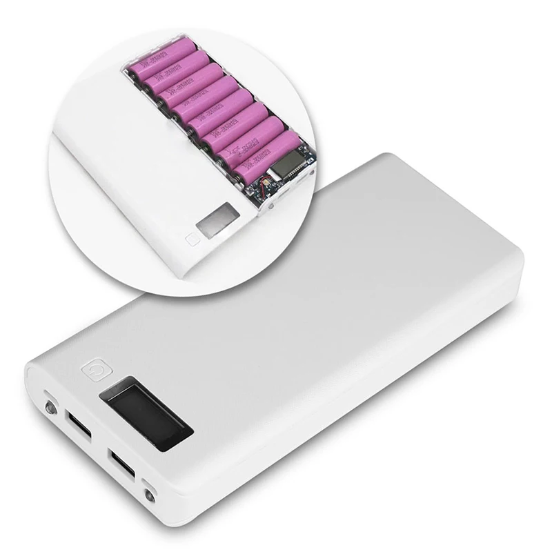 Универсальный 5V 2A USB внешний аккумулятор чехол Набор DIY 8X 18650 зарядное устройство