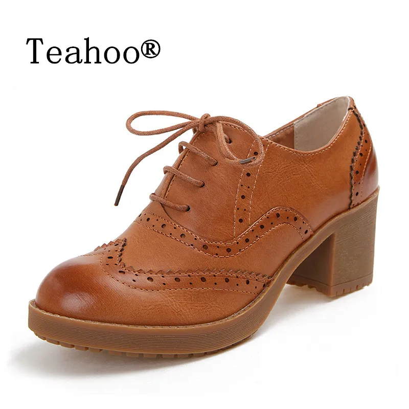 Женские туфли-оксфорды на высоком каблуке сезон осень женские туфли-лодочки