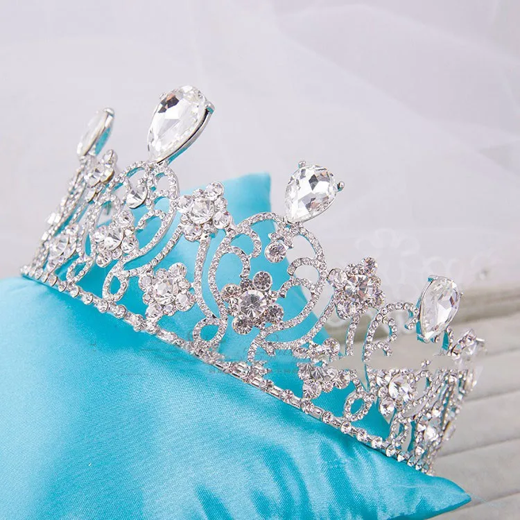 Тиары-короны с кристаллами Стразы в европейском стиле для невесты свадьбы