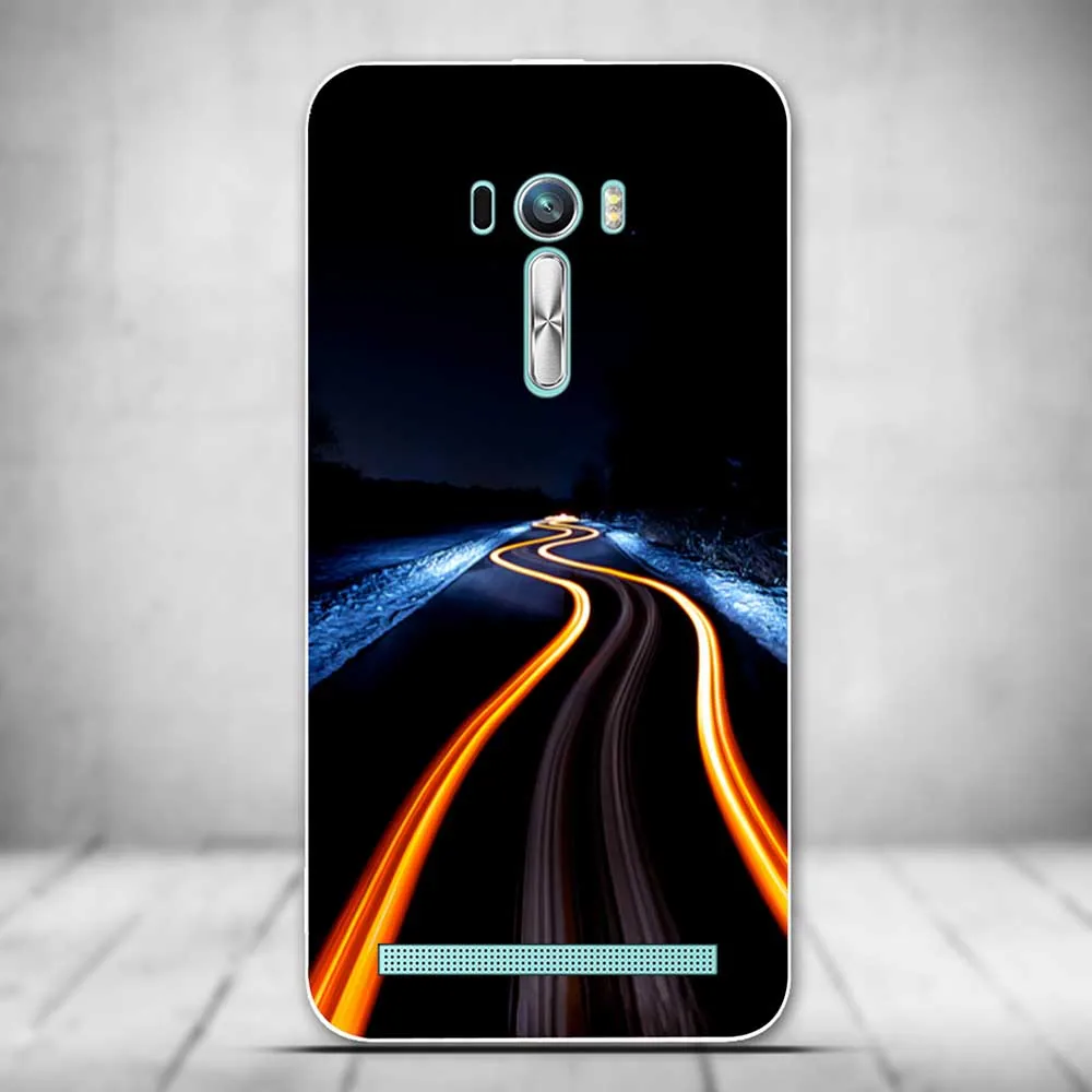 Новый мягкий силиконовый чехол для ASUS ZenFone 2 Laser ZE500KL роскошный с принтом Asus