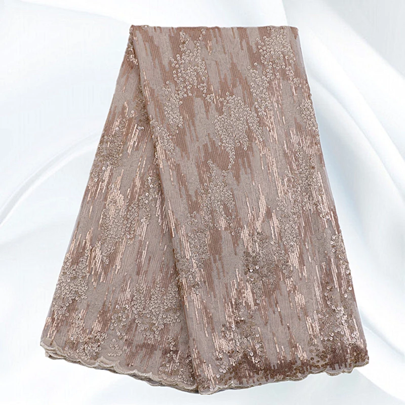 YN134 Top Quality Sequins African Net Lace Material Good Looking Tulle Fabric For Women Free Shipping | Дом и сад