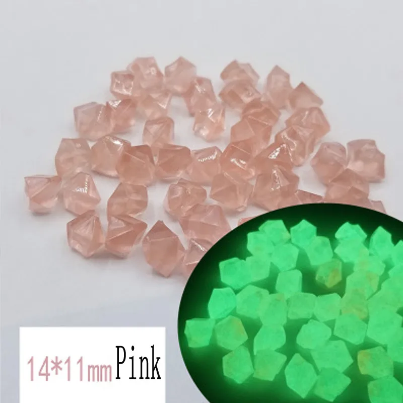 Pink 50 шт./лот, светящаяся пешка, неправильный камень, шахматная игра, аксессуары для настольной игры, много цветов для Токена, настольная игра s - Цвет: Pink