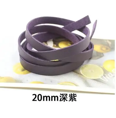 20 мм Широкий DIY сумка пряжки части Аксессуары PU шнур из искусственной кожи полосы шнура замши ремень сумки ручные аксессуары ручной работы - Цвет: NO.14