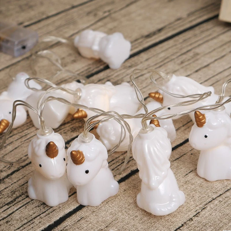 10pcs/set led lighting lamps lovely mini animal fairy string lights night light battery garland novelty baby decor | Дом и сад