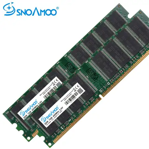 Настольный компьютер SNOAMOO, б/у, RAMs DDR 333 МГц 1 ГБ PC-2700U DDR1 400 МГц DIMM Non-ECC 184Pin память, срок службы Warr
