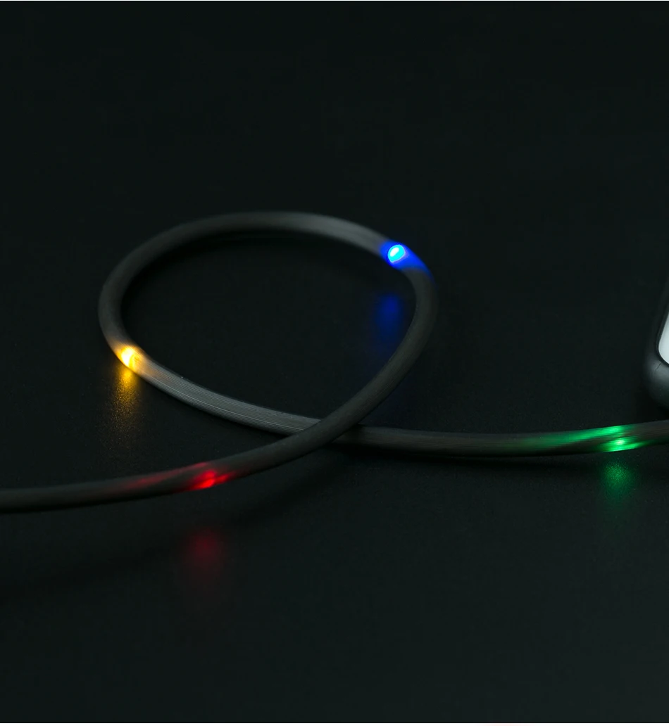 USLION светодиодный светящийся Магнитный кабель для быстрой зарядки Micro usb type C для iPhone XS X 8 samsung S10 Магнитный телефонный кабель