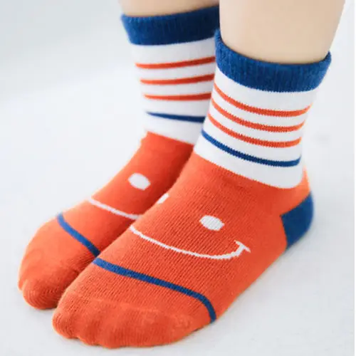 2018 осенне зимние милые детские хлопковые леггинсы в полоску с улыбкой для