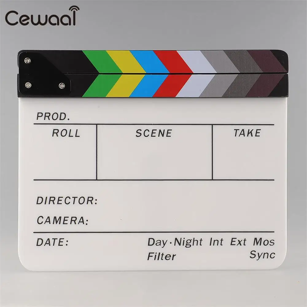 Cewaal режиссер Видео Сцена Clapperboard акриловый фильм Акция грифельная доска Хлопушка