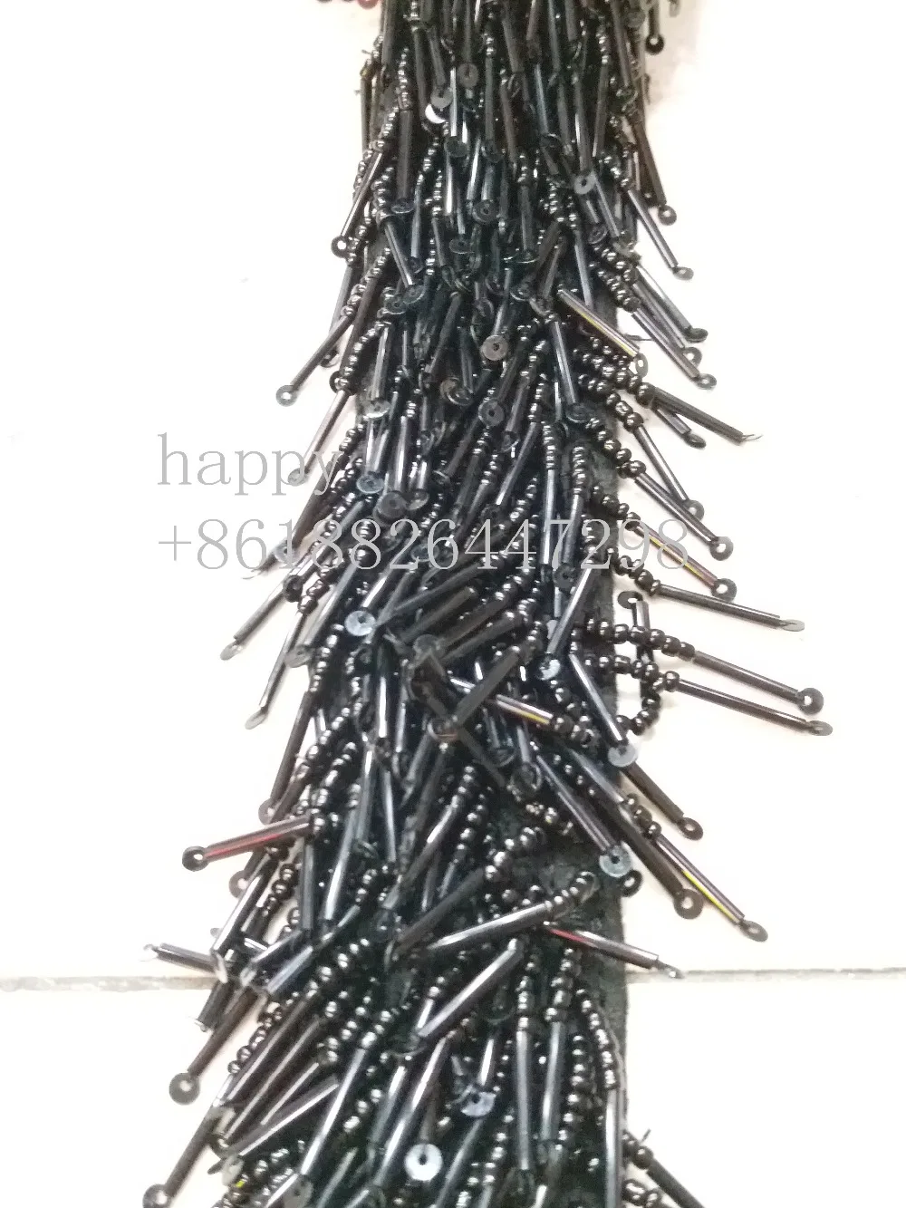 5 yards /bag l192# Golden Orange Black beads tassel fringe 15cm width for decoration dress/fashion designer all color have | Дом и сад