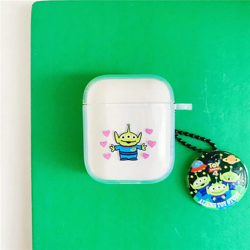 4 История игрушек мультфильма Базз Лайтер наушники чехол для Apple airpods беспроводной bluetooth гарнитура крышка air pod 2 аксессуары - Цвет: 4