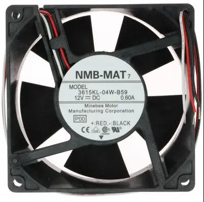 Оригинальный NMB 3615KL-04W-B59 9238 12V 0.60A 9 см 3-линейный супер двойной воздушный вентилятор