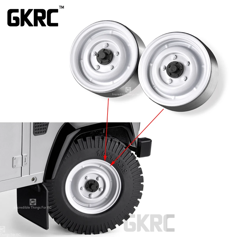 Фото Классический металлический 1 9 дюймовый обод ступицы колеса Beadlock для 1/10 RC Классический металлический 1 9 дюймовый обод ступицы колеса Beadlock для 1/10 RC