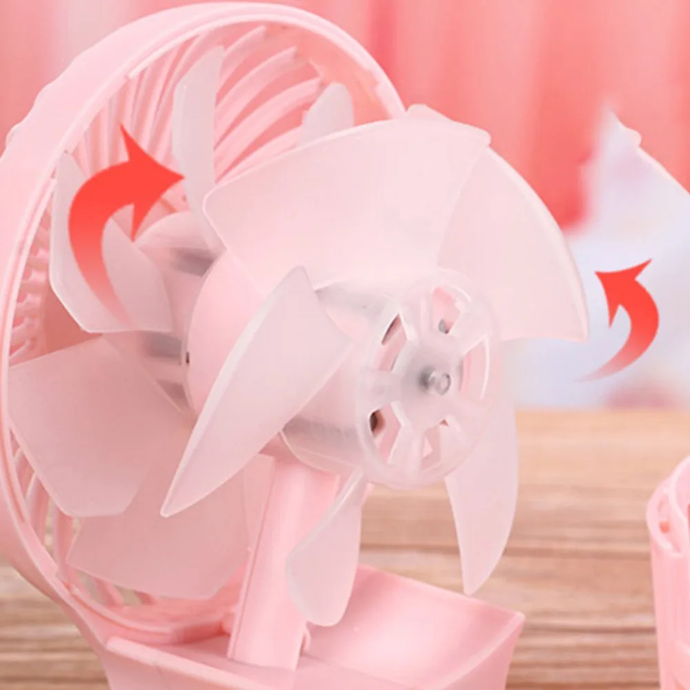 USB вентилятор охлаждающий с низким уровнем шума компактный ручной двойной