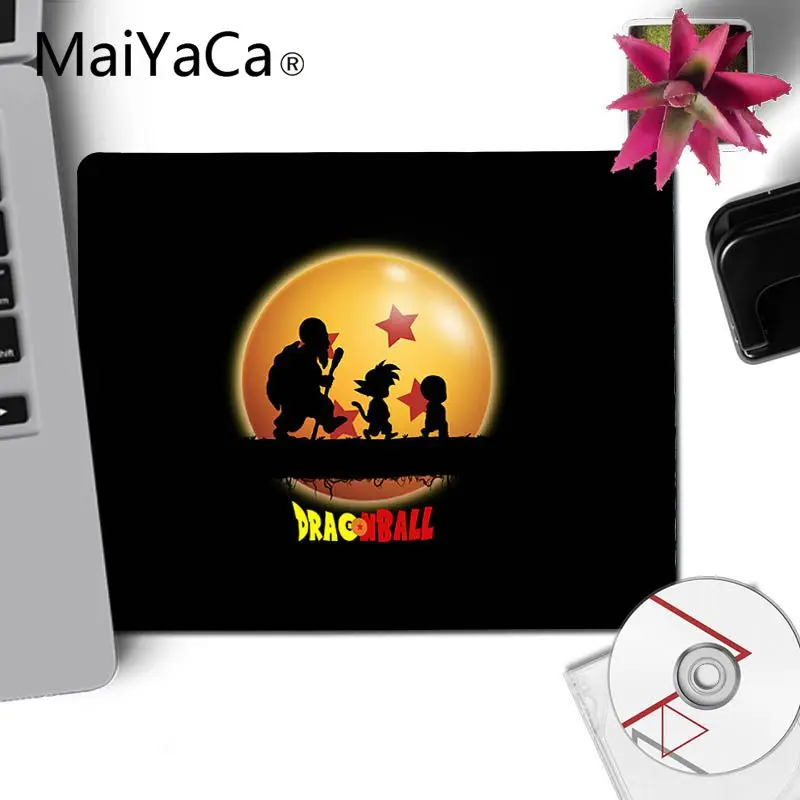 No Lock Edge25x29cm MaiYaCa высокое качество Dragon Ball DBZ Goku логотип маленькие коврики для игровой мыши Настольный коврик DIY дизайн игровой коврик для мыши для ПК ноутбук - Цвет: No Lock Edge25x29cm