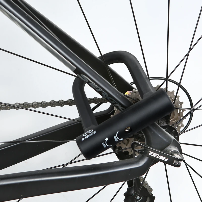 INBIKE тяжелых Сталь безопасности велосипед кабель U набор замков блокировки для