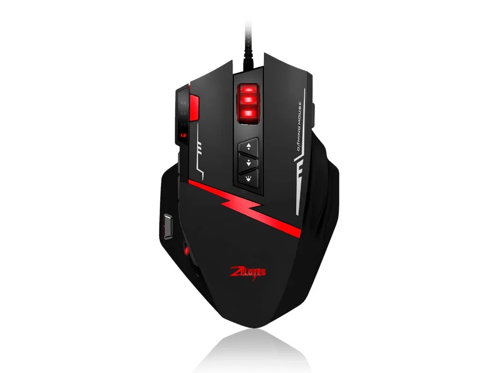 Игровая мышь Zelotes C15 проводная регулируемая 7000 DPI 13 программируемых кнопок