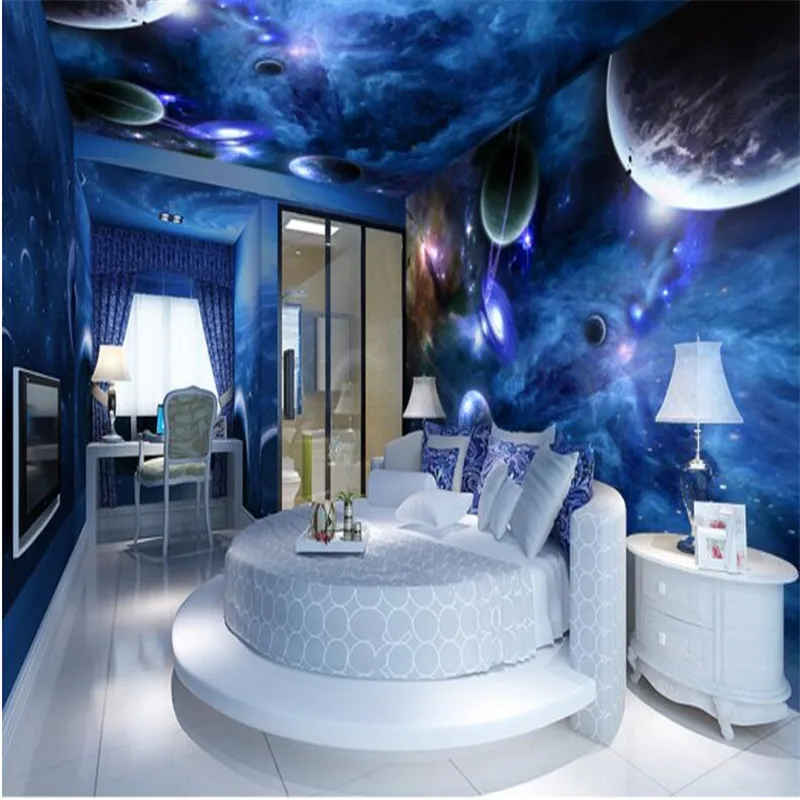 

beibehang wallpaper 3d murals Star Planet Universe Space planet wallpaper mural photo wallpaper papel de parede