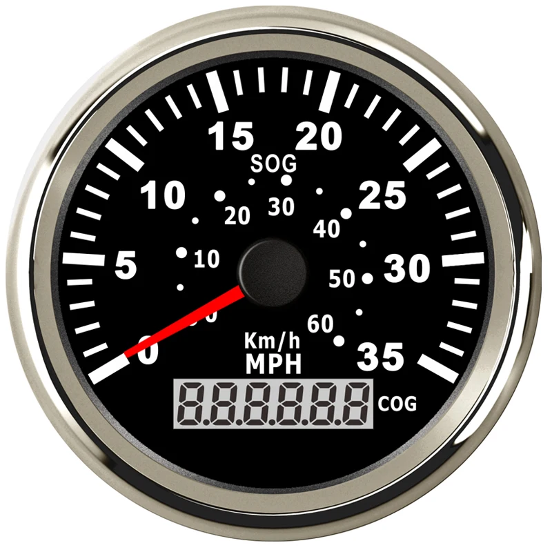 85 мм GPS Спидометр 35MPH 60 км/ч метр для лодки яхты судна с подсветкой и датчиком