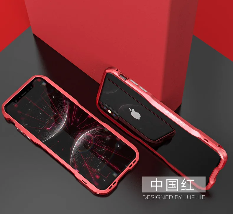 LUPHIE Роскошный металлический бампер чехол для телефона для Apple iPhone X XS Max XR 8 7 Plus авиационный алюминиевый бампер чехол для телефона тактическая версия
