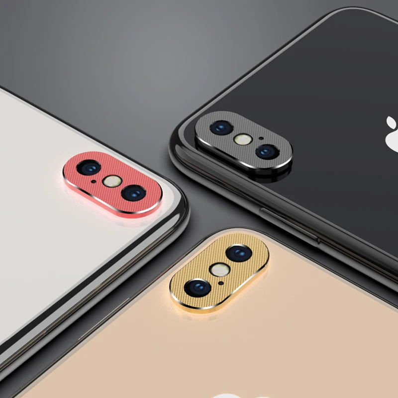 Защитная крышка для объектива iPhone XS Max роскошный тонкий металлический чехол с