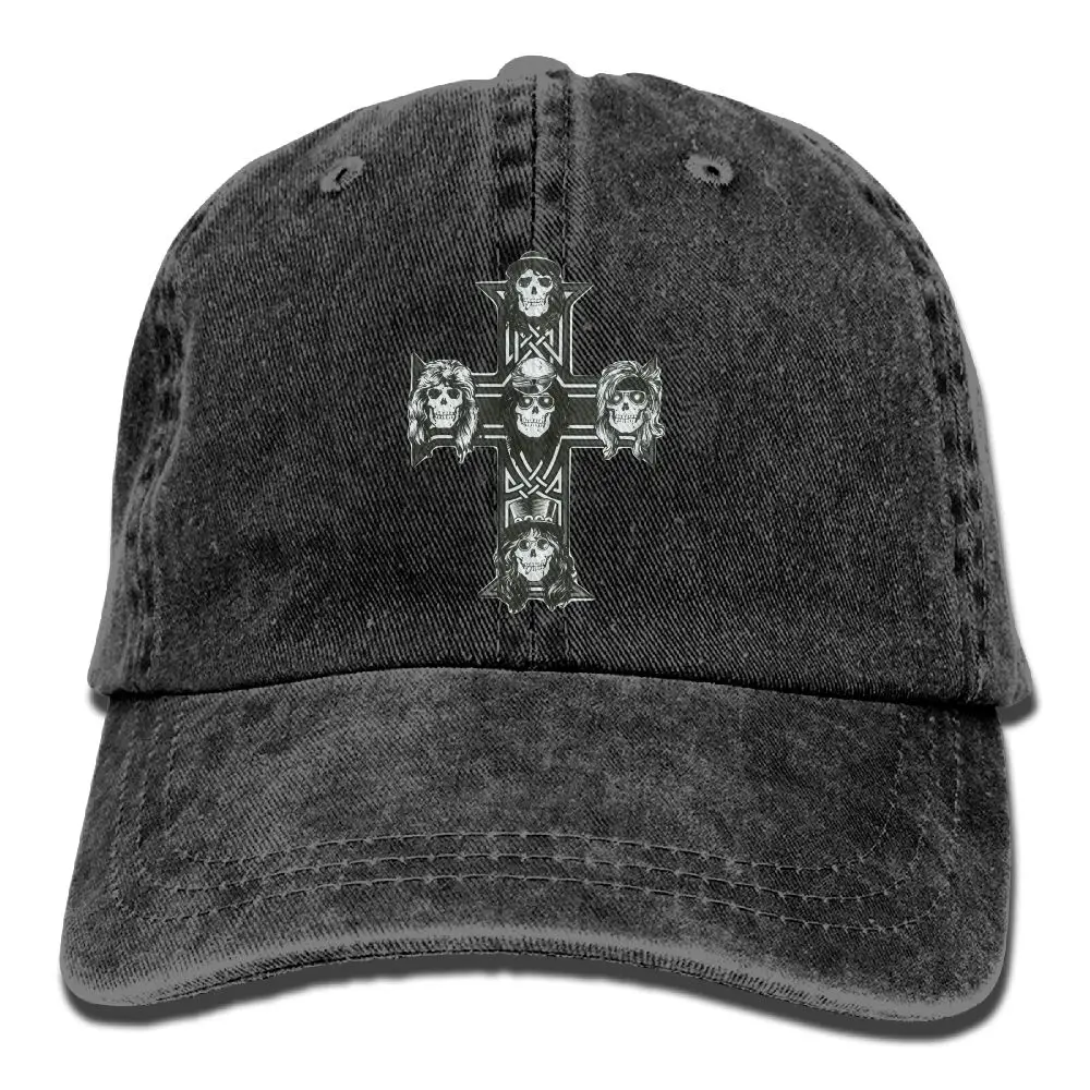 SAMCUSTOM Guns N' Roses 3D креативные джинсовые шляпы с эффектом потертости для мужчин и