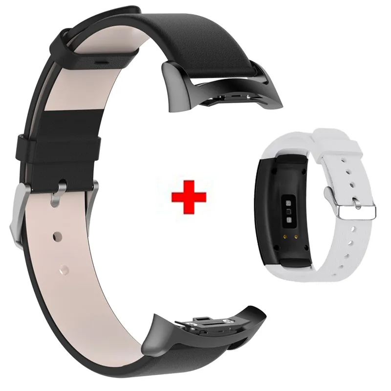 Color10 2 шт сменный Браслет для часов для samsung gear Fit 2 Pro ремешок Роскошный кожаный ремешок для samsung Fit 2 Fit2 Wristband браслет - Цвет: Color10