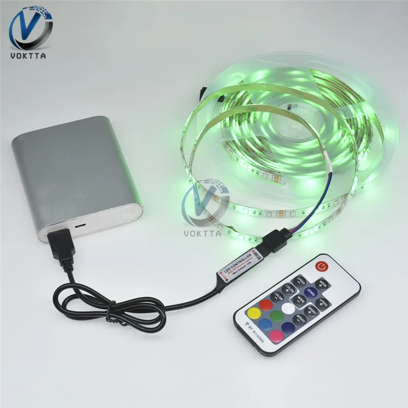 Светодиодная лента SMD2835 с USB кабелем водонепроницаемая LED полоска для