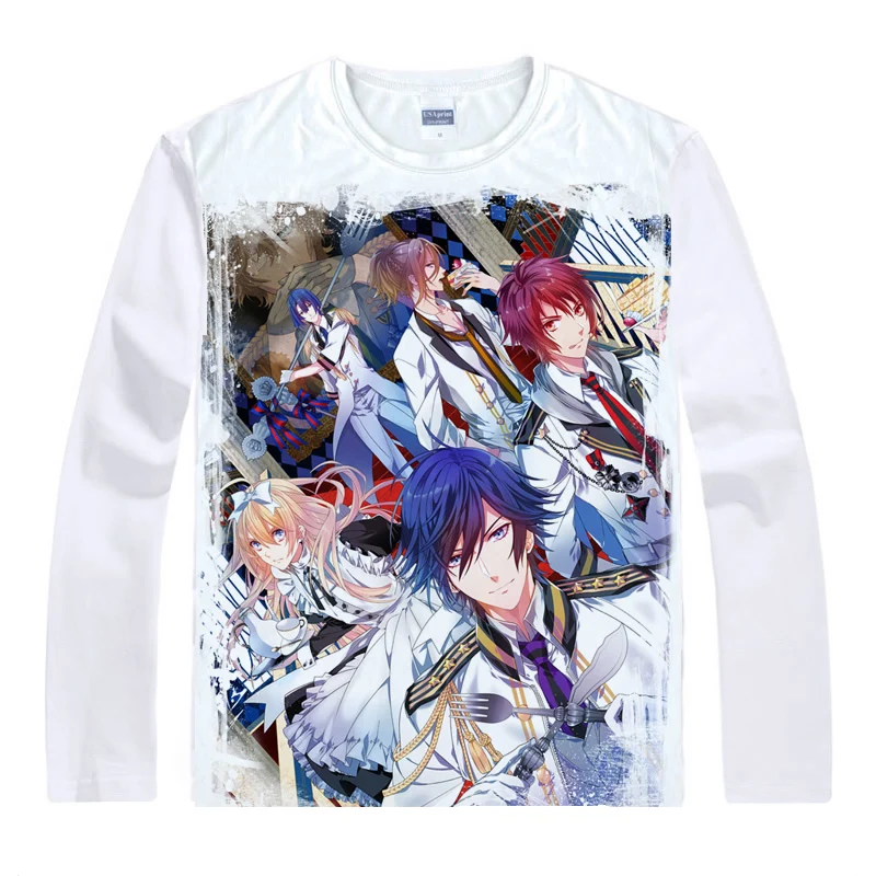 Футболки Uta no Prince-sama футболки с длинным рукавом в разных стилях рубашки принцами